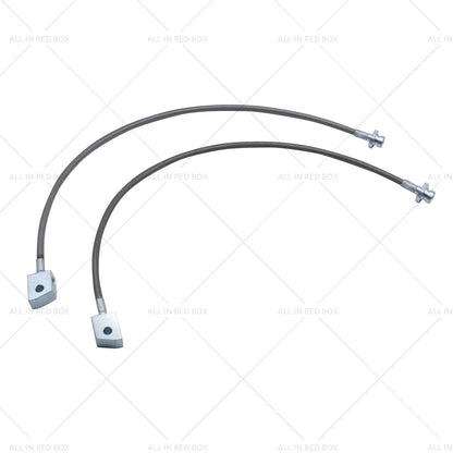2x Extended Braided Brake Lines Suitablefor Nissan Patrol GU Y61 GQ Y60 2-6inchLift