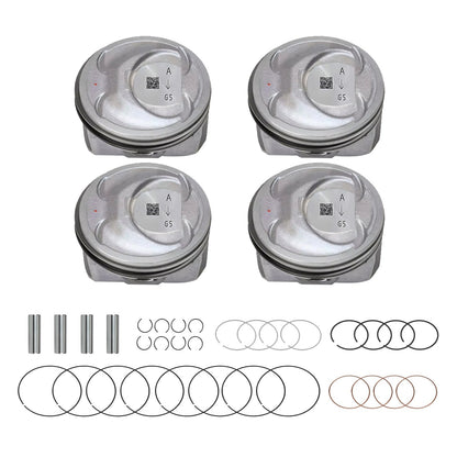 Engine Piston w/ Rings Kit Suitable For Kia Sorento Optima Hyundai Sonata 2.4L-0