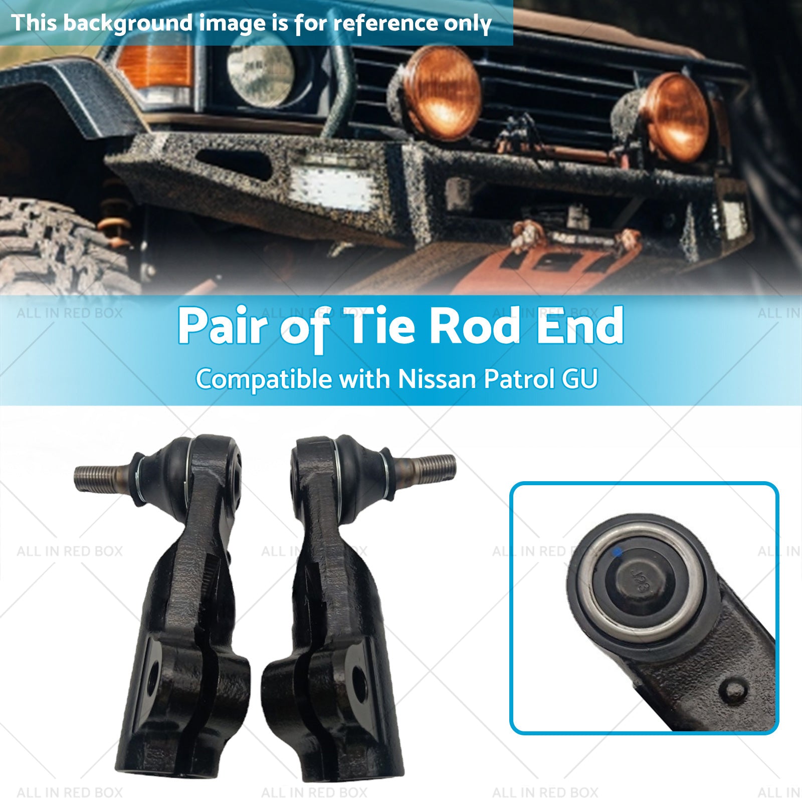 Pair Tie Rod End Suitable For Nissan Patrol GU Y61 Series 4wd 03-On-2