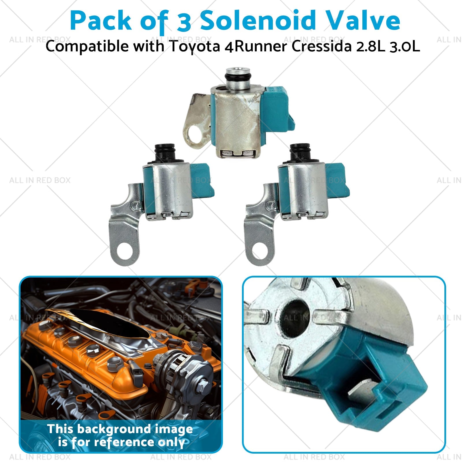 Pack of 3 Solenoid Valve Suitable for 87-92 Toyota 4Runner Cressida 2. 8L 3. 0L-3