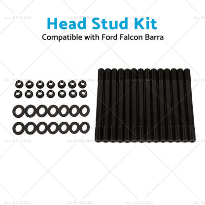 Suitable for Ford Falcon Barra XR6 BA BF FG FGX 4. 0 6 Cyl 12 Point Head Stud Kit-4
