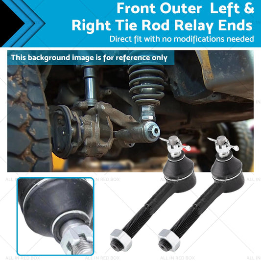Front Outer LH & RH Tie Rod Relay Ends Suitable For Nissan Navara D21 92-97 4X4-0