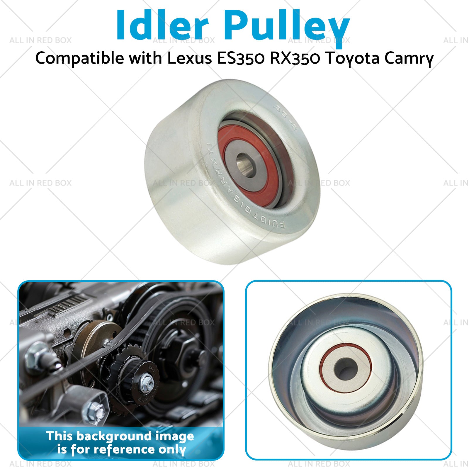 Idler Pulley Suitable for Lexus ES350 RX350 Toyota Camry 2007-2021 16604-31020-3