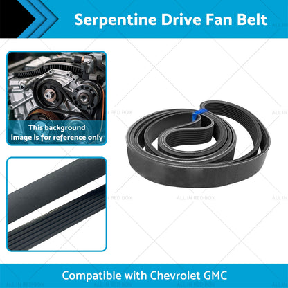 12626076 Serpentine Drive Fan Belt Suitable for 5. 3L 6. 2L 14-20 Chevrolet GMC-1