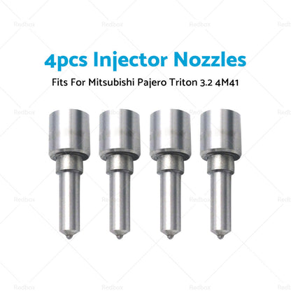 4 PCS Injector Nozzle For Mitsubishi Pajero 00-16 Triton 06-09 4M41 DLLA148PN283-3