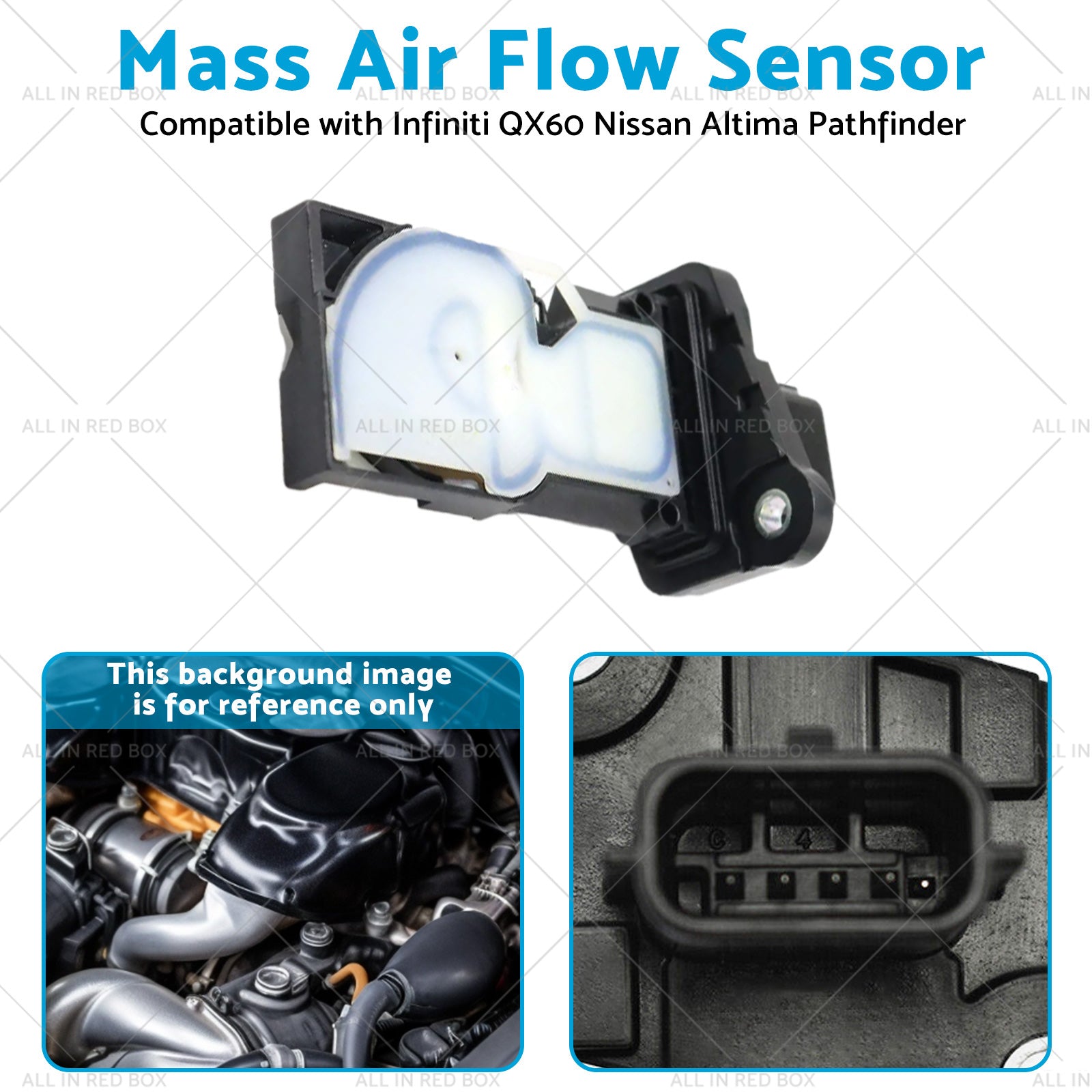 MAF Mass Air Flow Sensor 22680-5RB0A Suitable for Nissan Altima Infiniti QX60-3