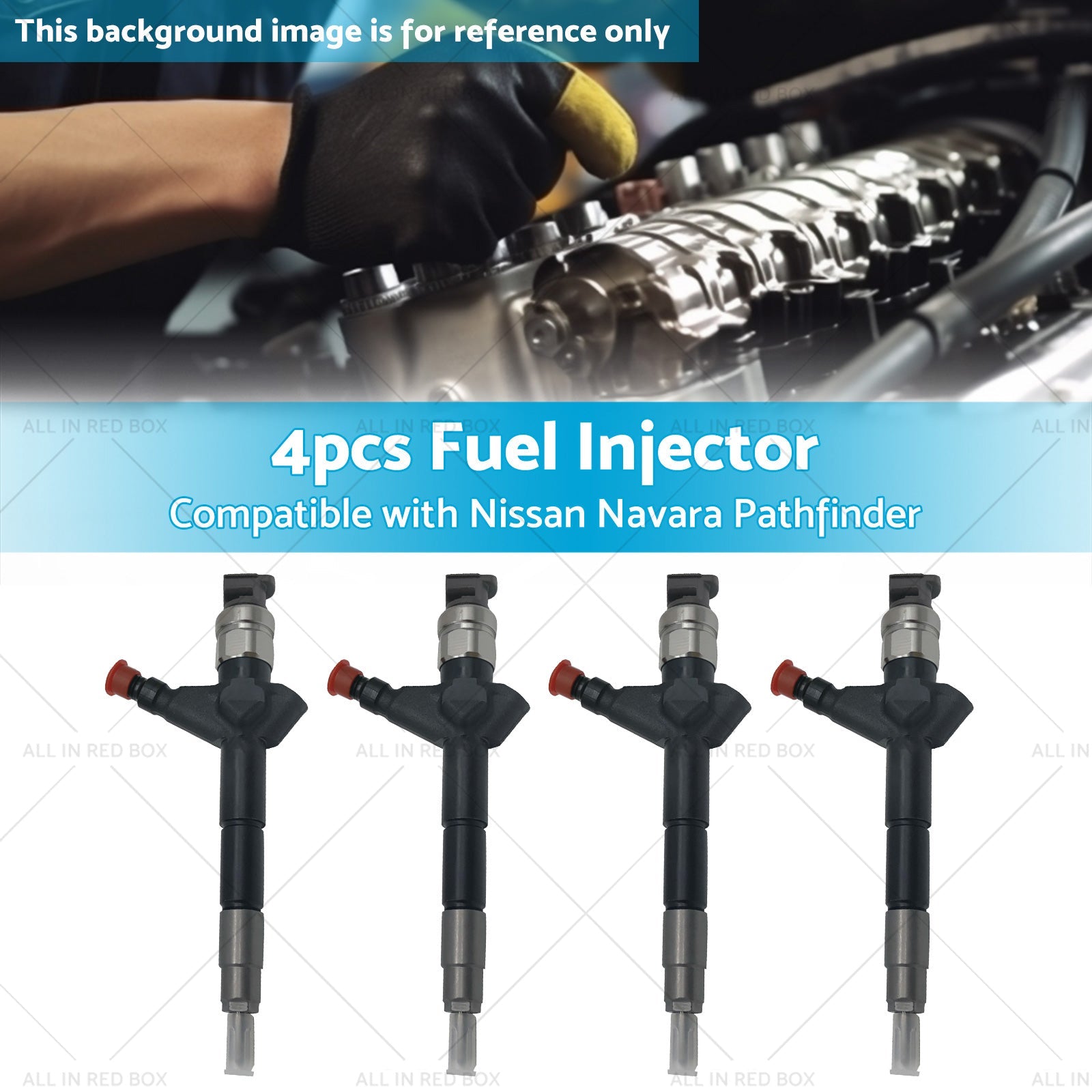 4x 095000-5650 Diesel Injector Suitable for Nissan Navara Pathfinder 095000-5655-2