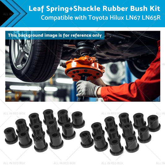 Leaf SpringShackle Rubber Bush Kit Suitable for 79-88 Toyota Hilux LN67 LN65R-0
