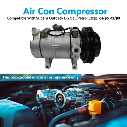 Air Con Compressor Suitable For Subaru Outback BG 2.5L Petrol EJ25D 01/96 -12/98-4
