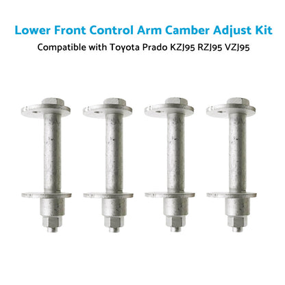 4x Lower Front Control Arm Camber Adjust Suitable For Toyota Prado KZJ RZJ VZJ-4