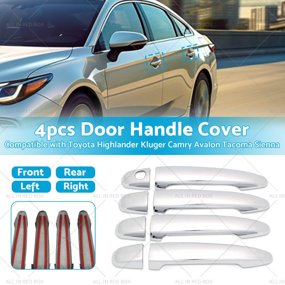 4PCS Door Handle Cover Suitable For Toyota Highlander Kluger Camry Avalon Tacoma-2