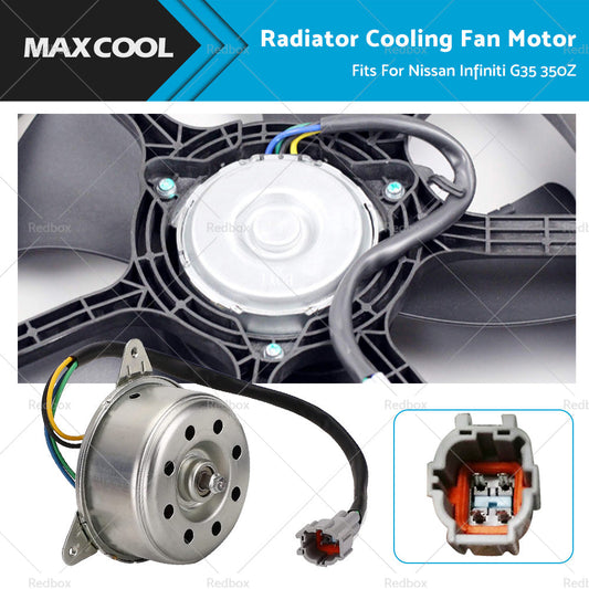 Driver or Passenger Side Radiator Cooling Fan Motor Suitable for Infiniti Nissan-0