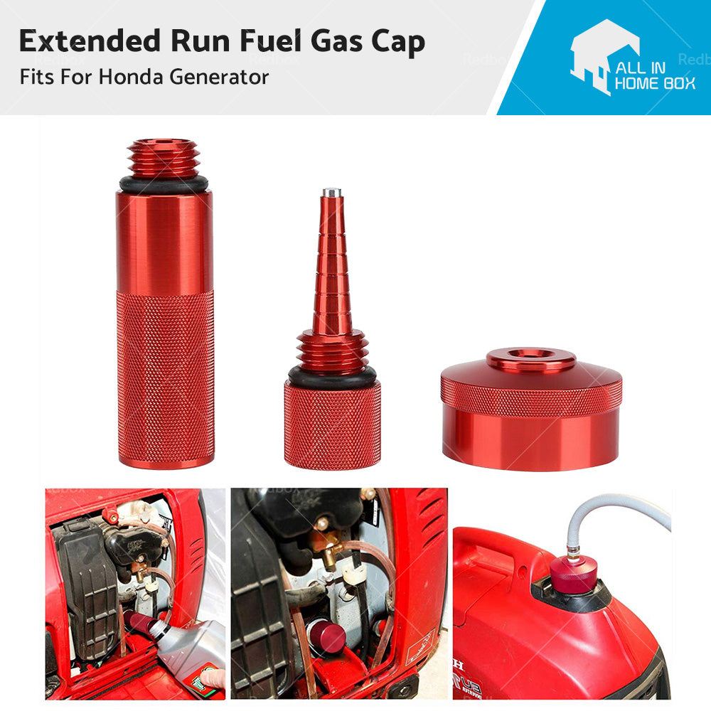 Extended Run Fuel Gas Cap Funnel Fit For Honda Generator EU2000i 1 or 4 inch NPT Line-1