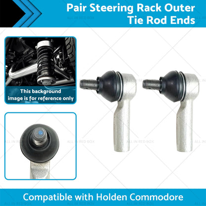Pair Steering Rack Outer Tie Rod Ends Suitable for 05-15 Toyota Hilux KUN26-1
