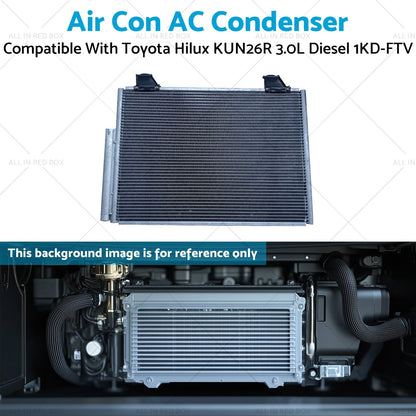 Air Con AC Condenser Suitable for Toyota Hilux KUN26R 3.0L Diesel 1KD-FTV 05-15-4