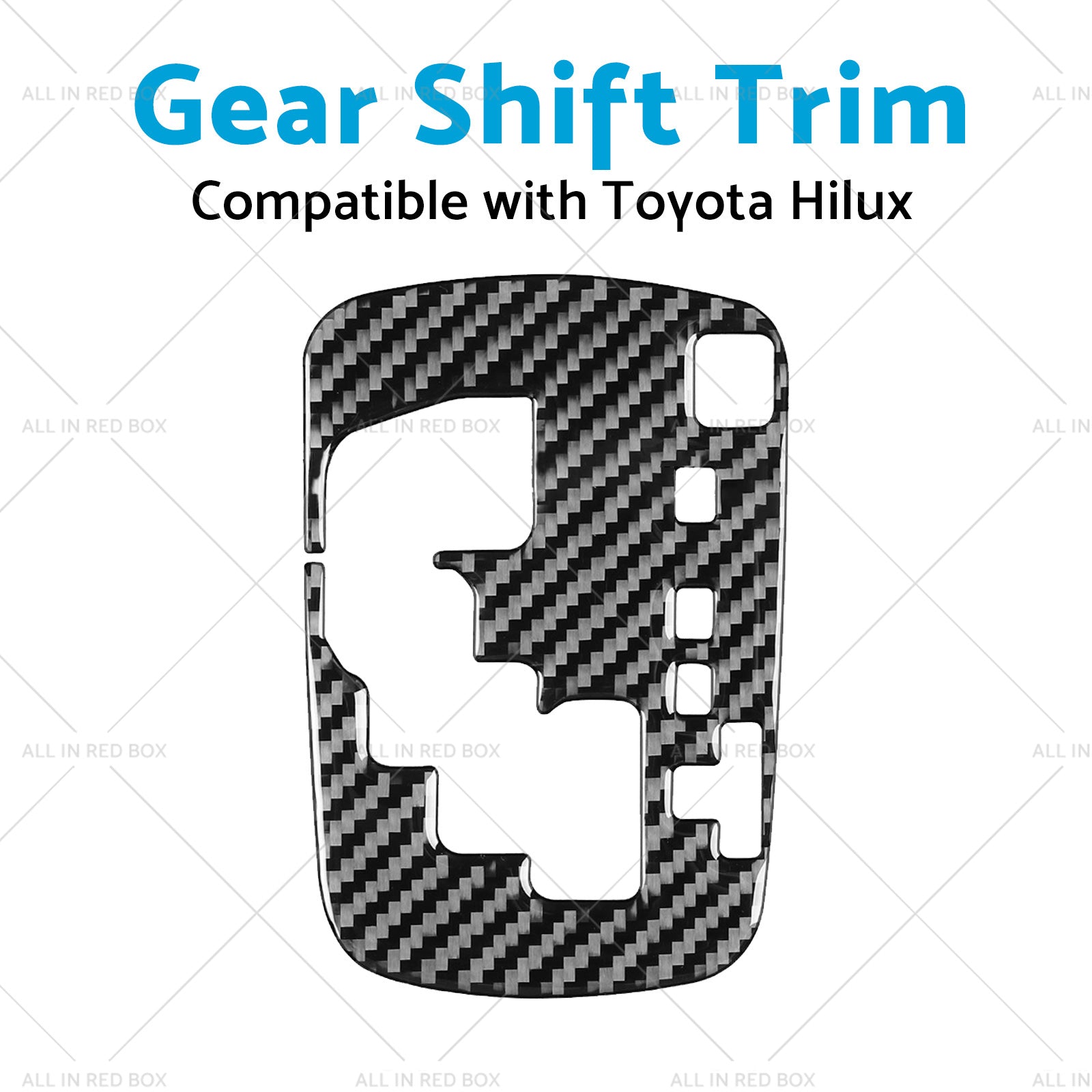 Carbon Fiber Gear Shift Sticker Trim Suitable For Toyota Hilux Revo 15-23 RHD-4
