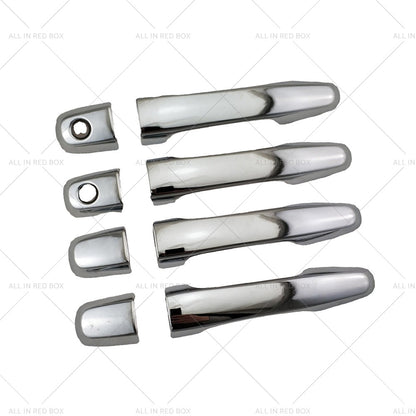 Chrome 4PCS Door Handle Covers Suitable for Mitsubishi Triton MN ML 2006 - 2014-4