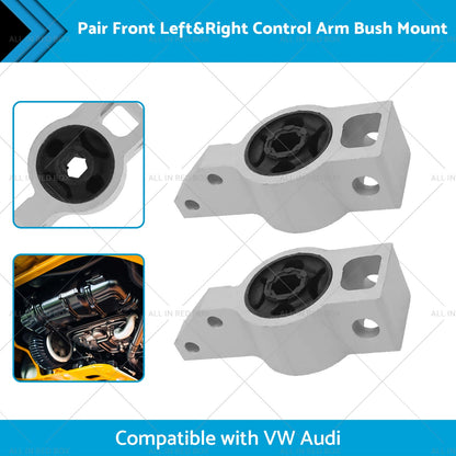 Pair Front Left and Right Control Arm Bush Mount Suitable for VW CADDY GOLF Audi-1