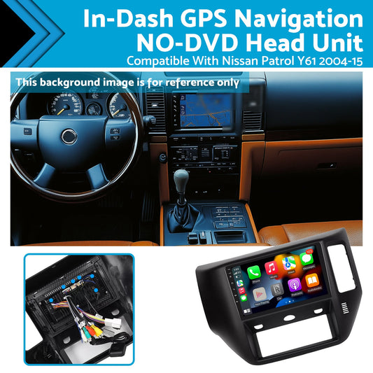 9in 2.5D Capacitive Screen Head Unit Suitable For Nissan Patrol GU RH Drive Android 13-0