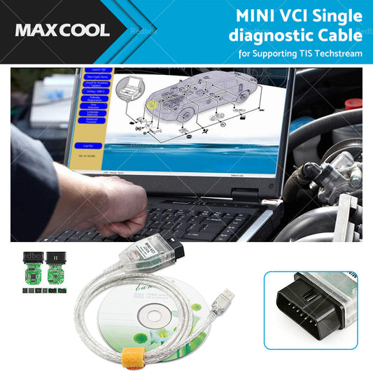 USB to OBD2 MINI VCI Single diagnostic Cable Suitable For Toyota TIS Techstream-0