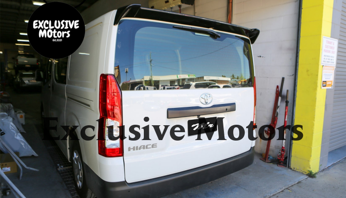 Black Roof Spoiler for Toyota Hiace H300 2019-2023