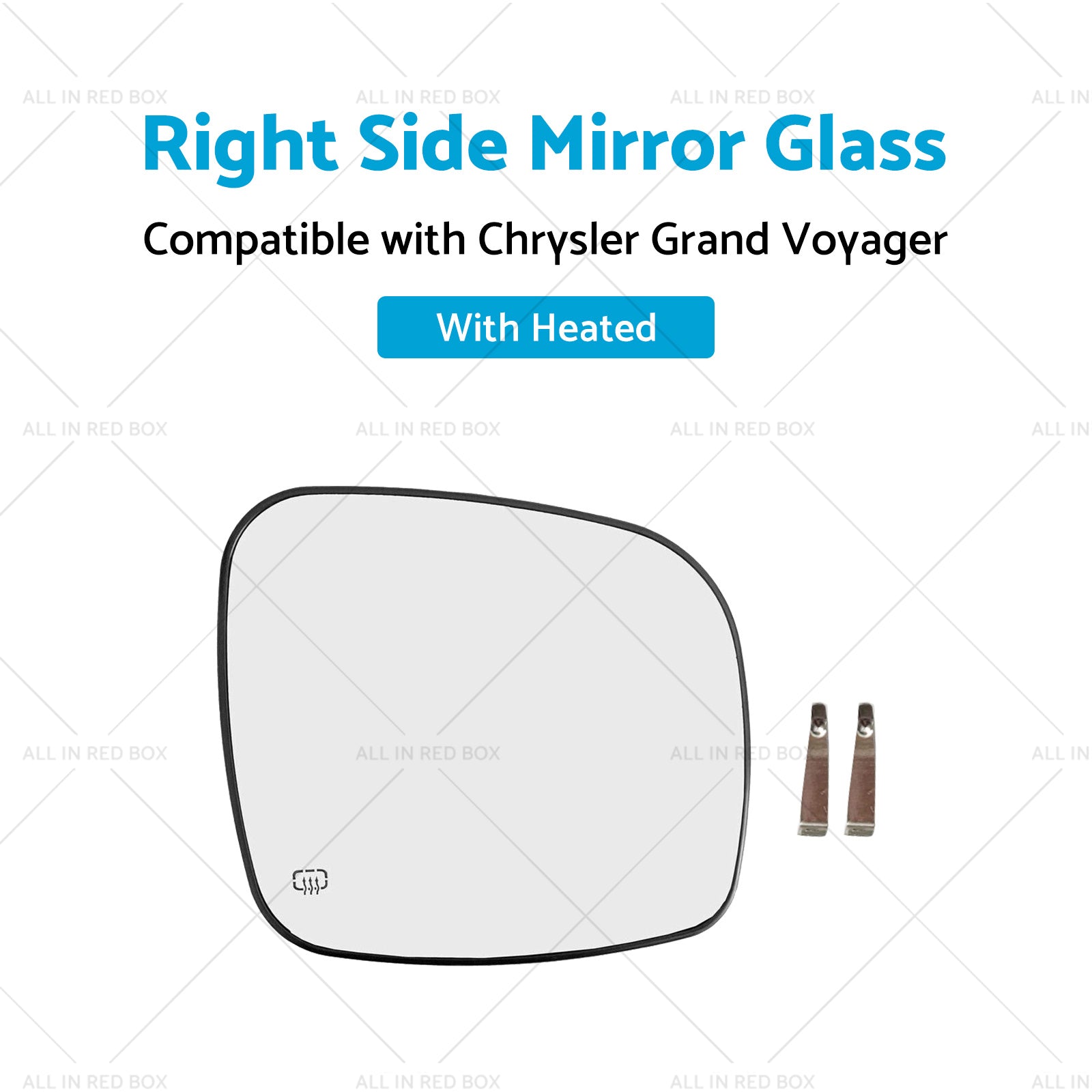 Right Side Mirror Glass Suitable for Chrysler Grand Voyager 08-15 Heated Convex-3