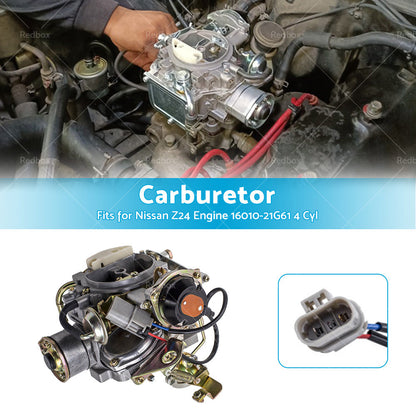 Carb Carburetor Fits For Nissan 720 Pickup 2. 4L Z24 Engine 16010-21G61 4 Cyl-2