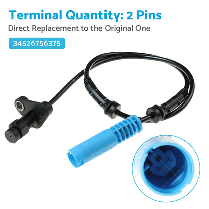 34526756375 2PCS Front ABS Wheel Speed Sensor Suitable for BMW E39 Left  Right-3