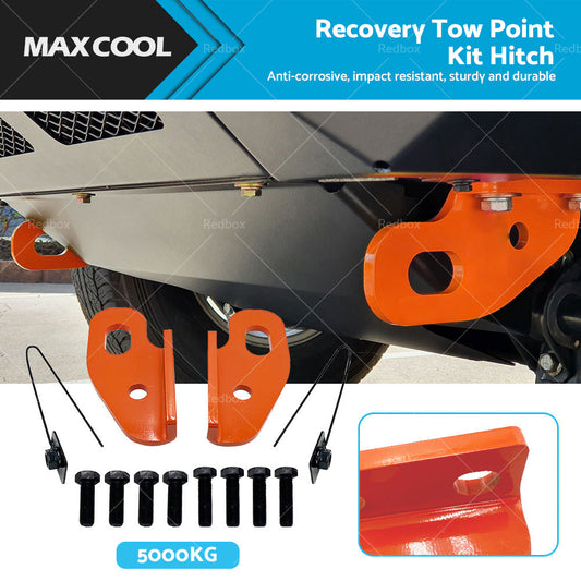 2pcs Recovery Tow Point Kit Hitch Suitable For Nissan Patrol GU Series 2 3 4 5-0