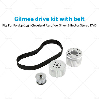 Small Block 302 351C Cleveland Gilmer  and  Belt Drive Pully Kit Suitable for Ford-3