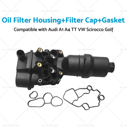Oil Filter Housing with Gasket Suitable For VW Audi Seat 2. 0 TFSI 06F115397H-3