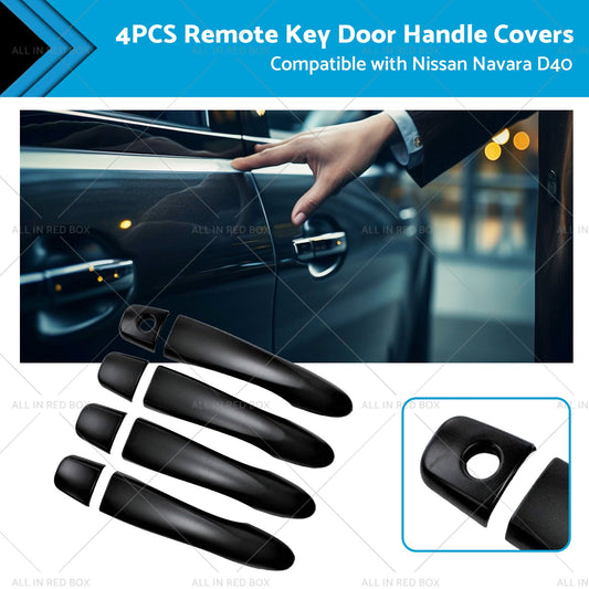 4x Remote Key Door Handle Covers Suitable for Nissan Navara D40 2005-2015 ST-0