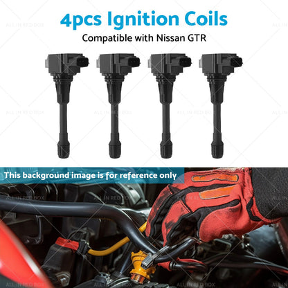 4PCS Ignition Coil Suitable for Nissan R35 GT-R 3. 8L VR38DETT 08-15 22448JF00B-4
