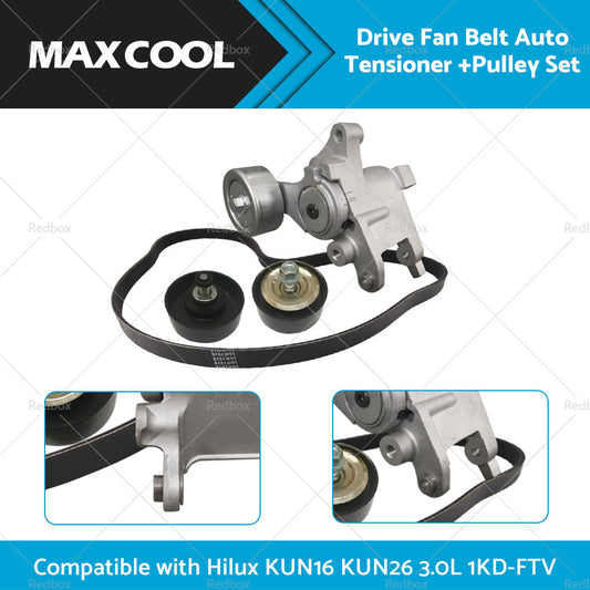 Drive Belt Tensioner Pulley for Toyota Hilux KUN/KUN26 3.0L 1KD-FTV 2005-2015