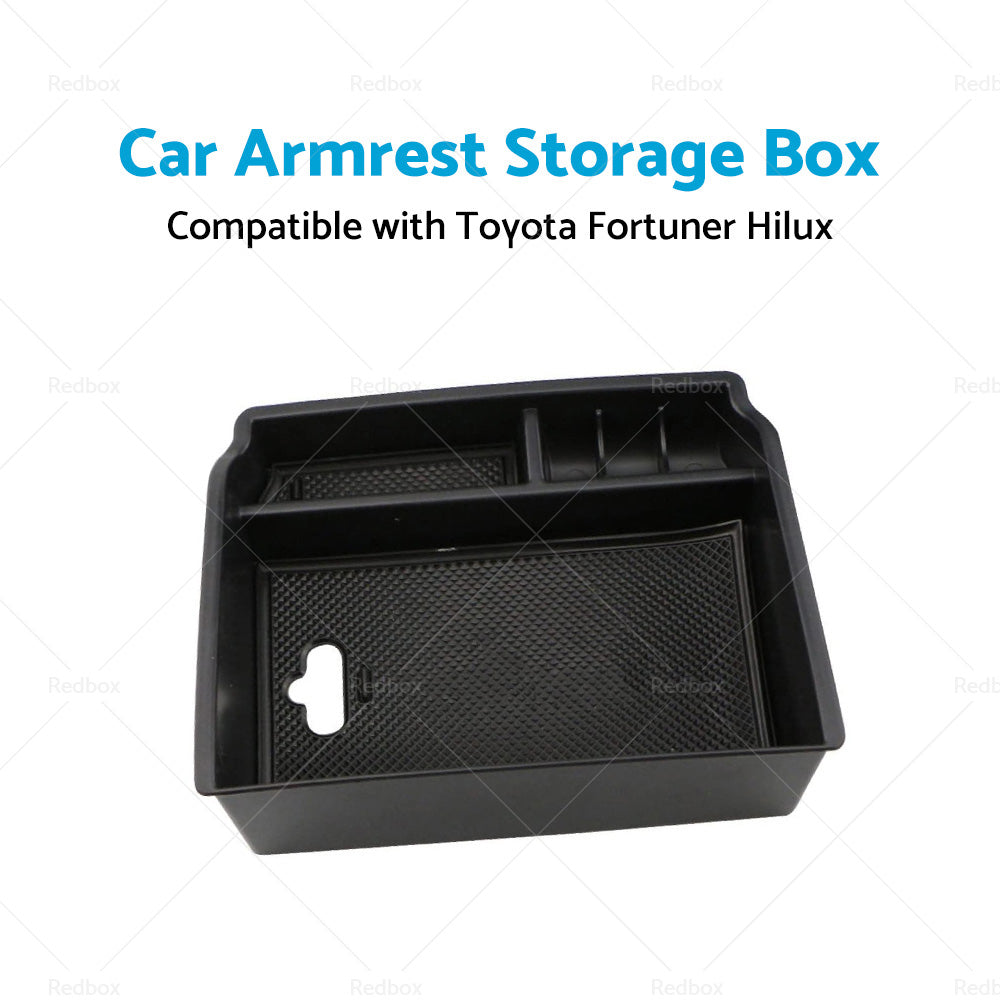 Car Armrest Storage Center Console Tray Box Suitable For Toyota Fortuner Hilux-3