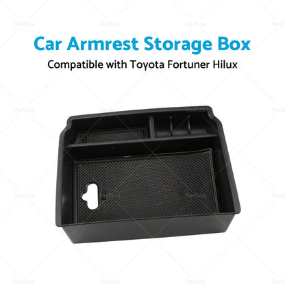 Car Armrest Storage Center Console Tray Box Suitable For Toyota Fortuner Hilux-3