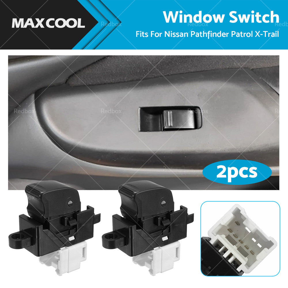 2X Single Window Switch Control 25411-0V000 For Nissan Pathfinder Patrol X-Trail-0