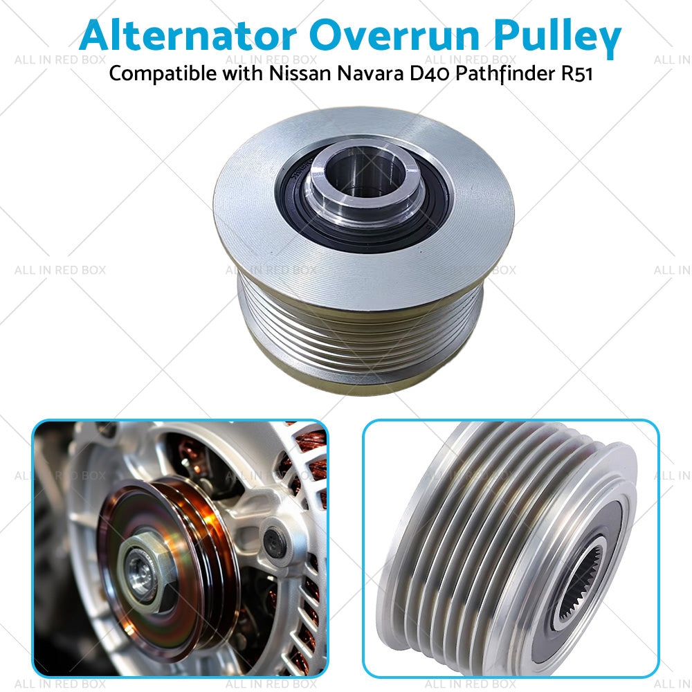 Alternator Overrunning Pulley Suitable For Nissan Navara D40 Pathfinder R51 2. 5L-4