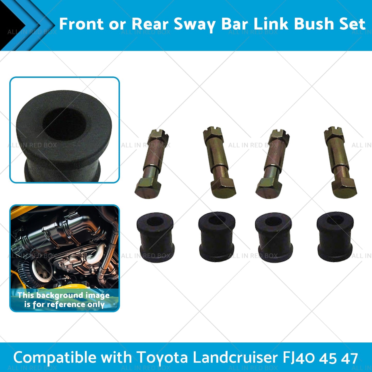 4 Set Sway Bar Link Bush Front or Rear Suitablefor Toyota Landcruiser FJ40 47 45-1