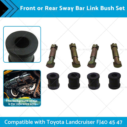 4 Set Sway Bar Link Bush Front or Rear Suitablefor Toyota Landcruiser FJ40 47 45-1