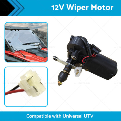 12V Electric Windshield Two Lines Universal Wiper Motor Car Interior