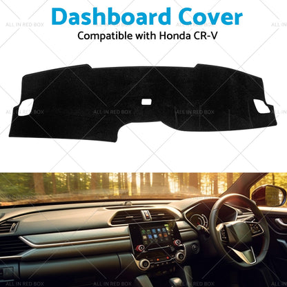 Dashboard Cover Pad Carpet Dash Mat Suitable for Honda CR-V CRV 2023 Without HUD-3