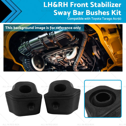Front Stabilizer Sway Bar Bushes Kit LH and RH Suitable for Toyota Tarago Acr50-0