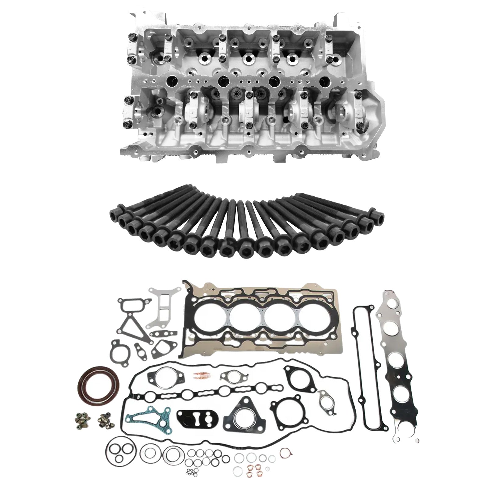 Complete Cylinder Head Kit w/ Gaskets Bolts Suitable For Mitsubishi Triton 4N15-3