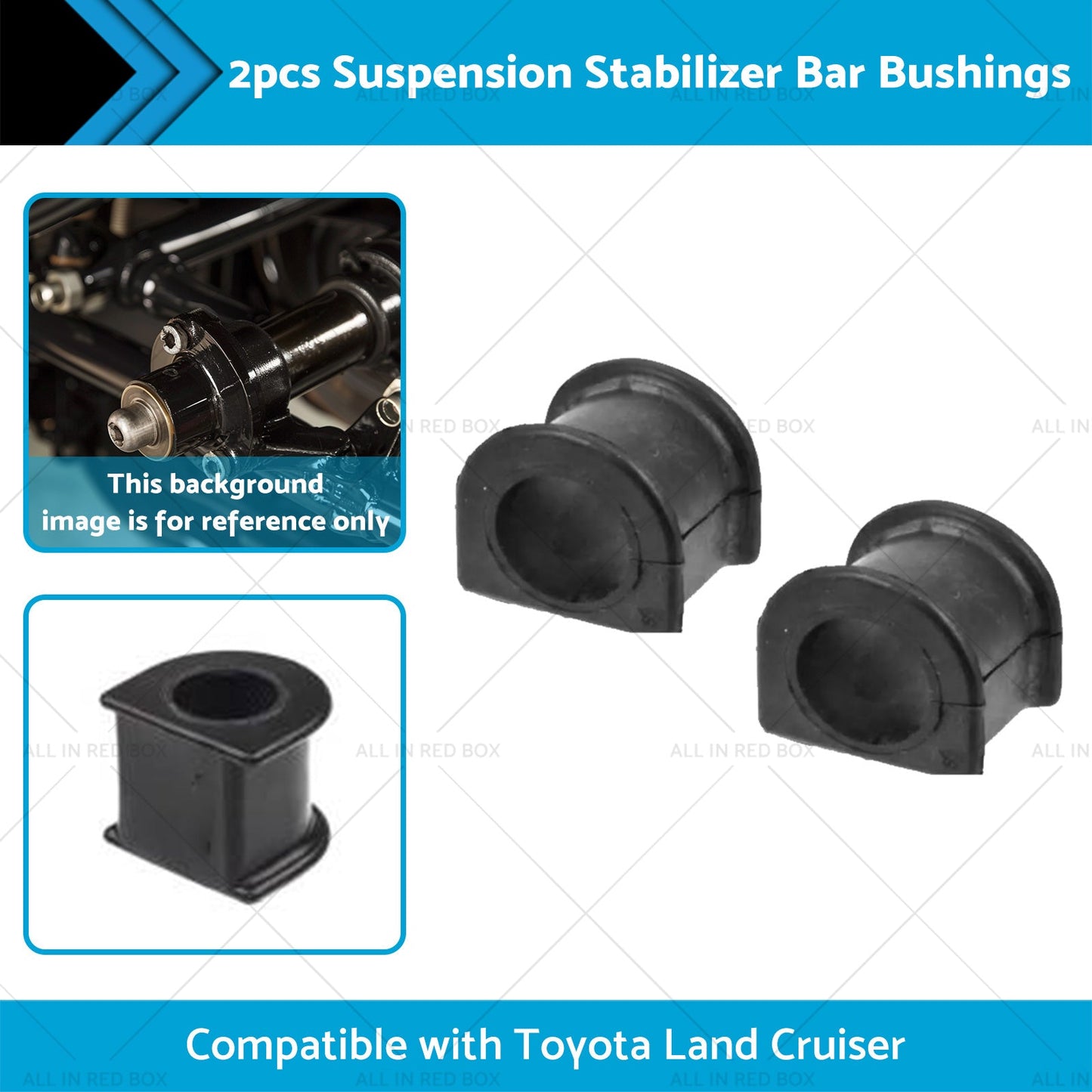 2PCS Suspension Stabilizer Bar Bushings Suitable for Toyota Land Cruiser 93-97-1