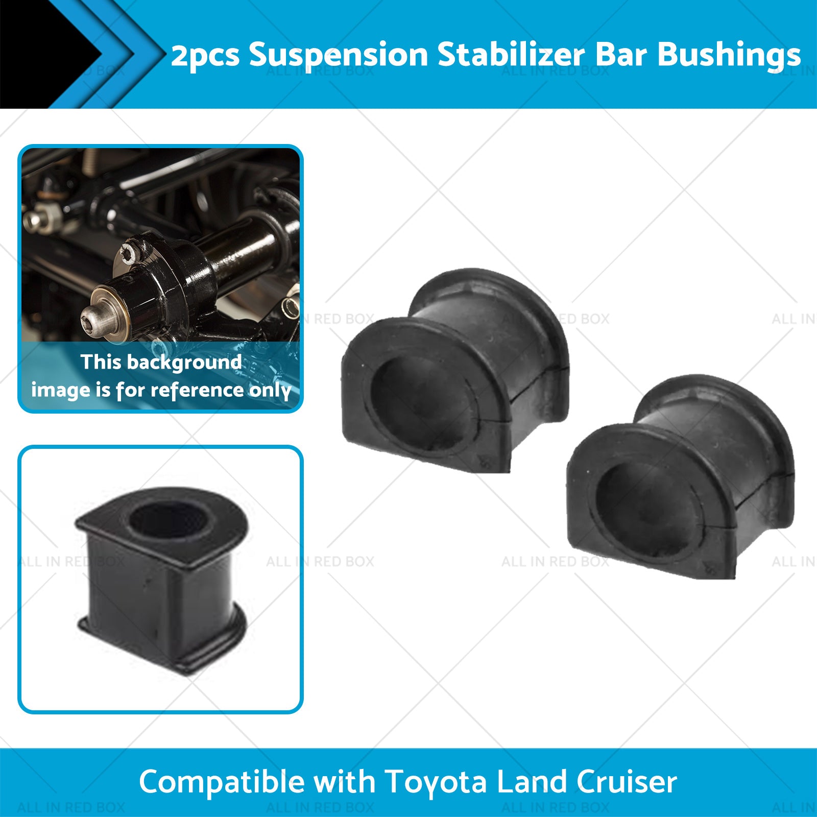 2PCS Suspension Stabilizer Bar Bushings Suitable for Toyota Land Cruiser 93-97-1