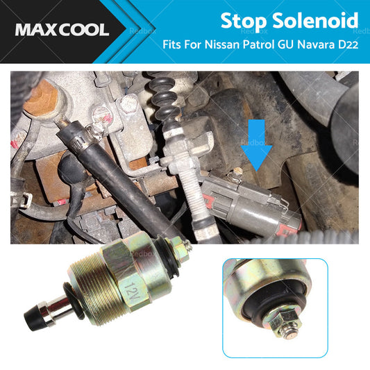12V Stop Solenoid for Nissan Patrol GQ GU Navara D22 1987-2015