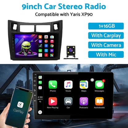 Suitable For Toyota Yaris XP90 05-12 Android 11 Carplay Radio Head Unit GPS Navi-3