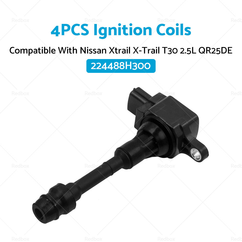 4PCS Ignition Coils Suitable For Nissan X-Trail 01-07 T30 2. 5L QR25DE 224488H300-1
