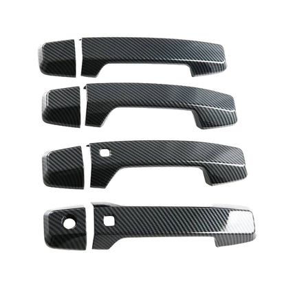 Side Door Handle Covers Suitable For Mitsubishi Triton L200 23-25 Carbon Fiber-3